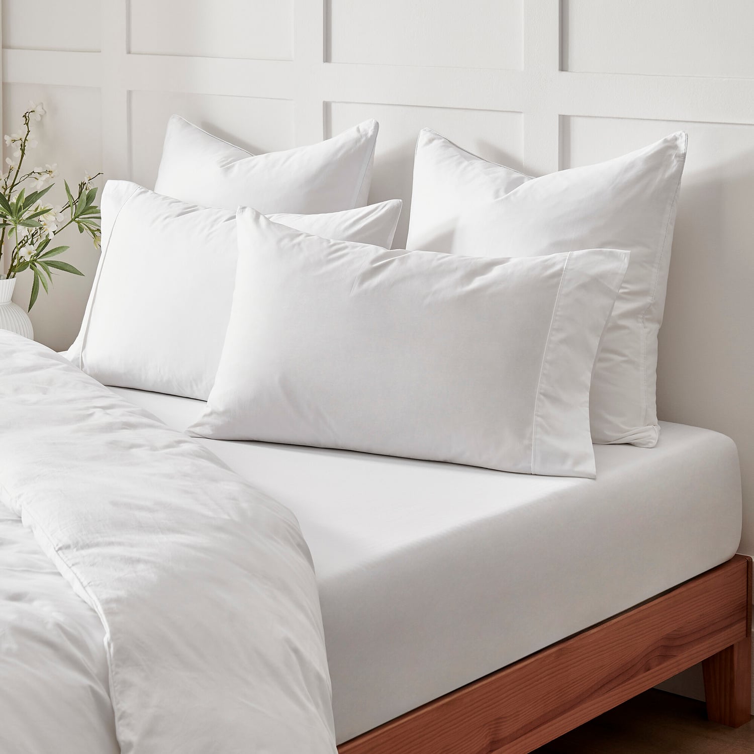 Rhys Cotton Sateen Fitted Sheet Set