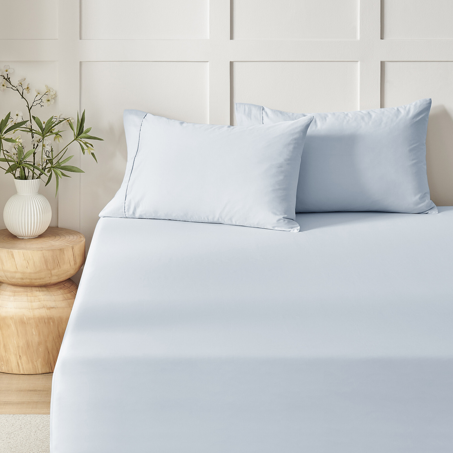 Rhys Cotton Sateen Fitted Sheet Set