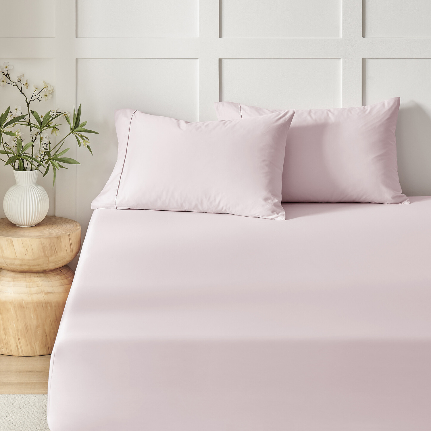 Rhys Cotton Sateen Fitted Sheet Set