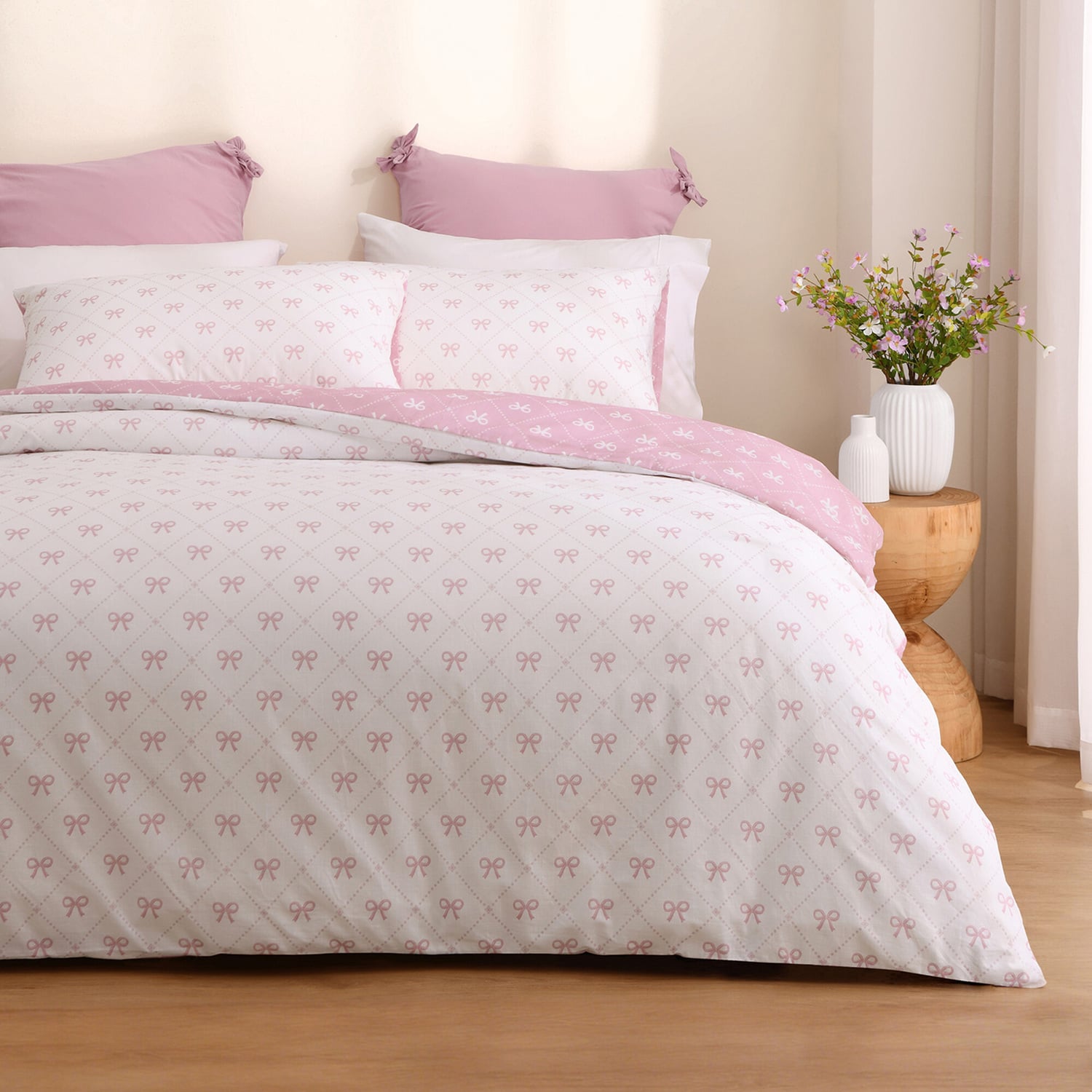 Colter Cotton Slub Reversible Quilt Cover Set