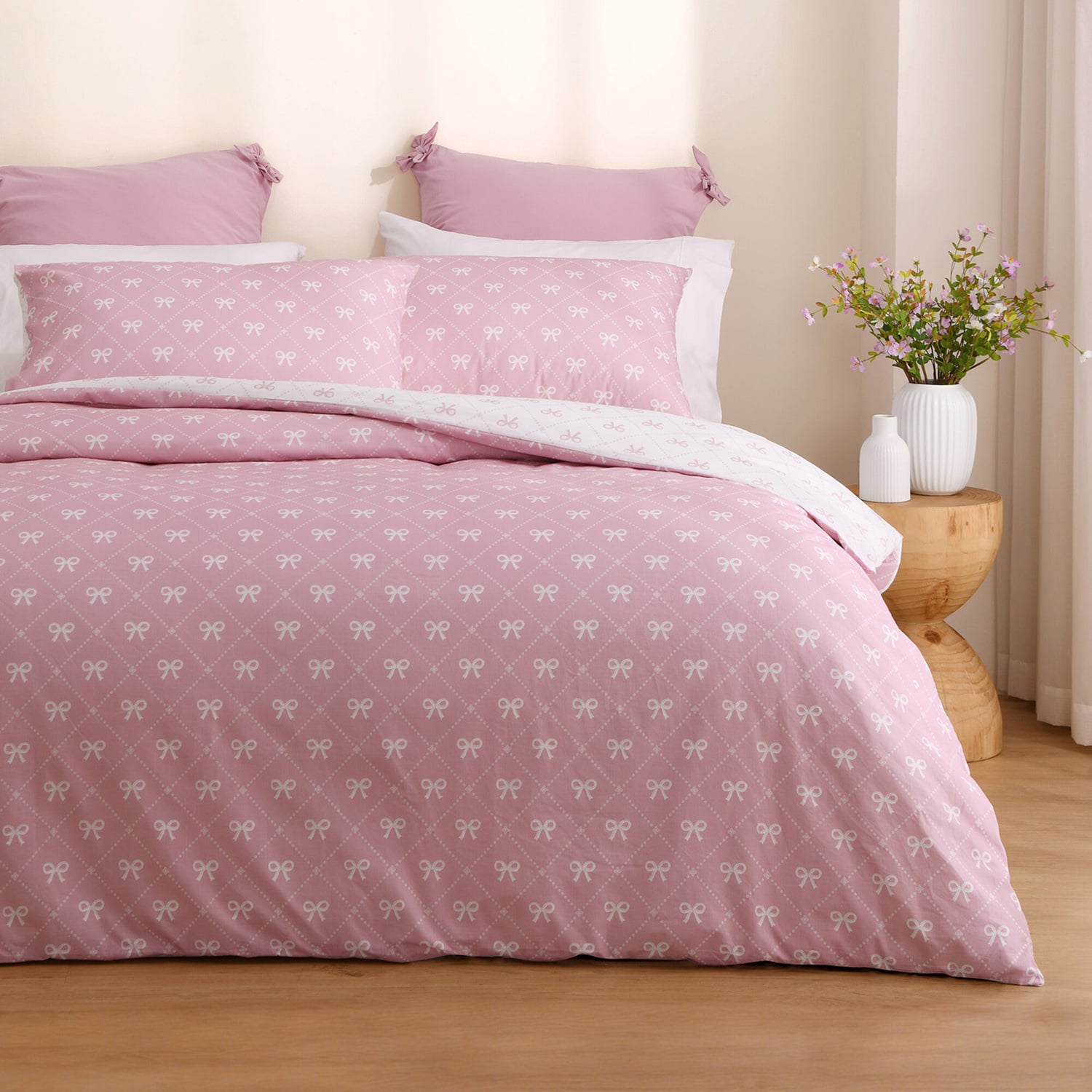 Colter Cotton Slub Reversible Quilt Cover Set