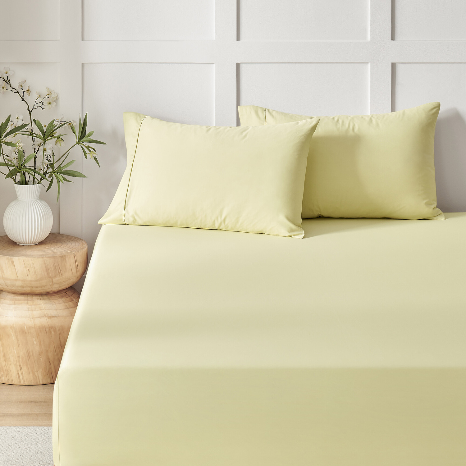 Rhys Cotton Sateen Fitted Sheet Set