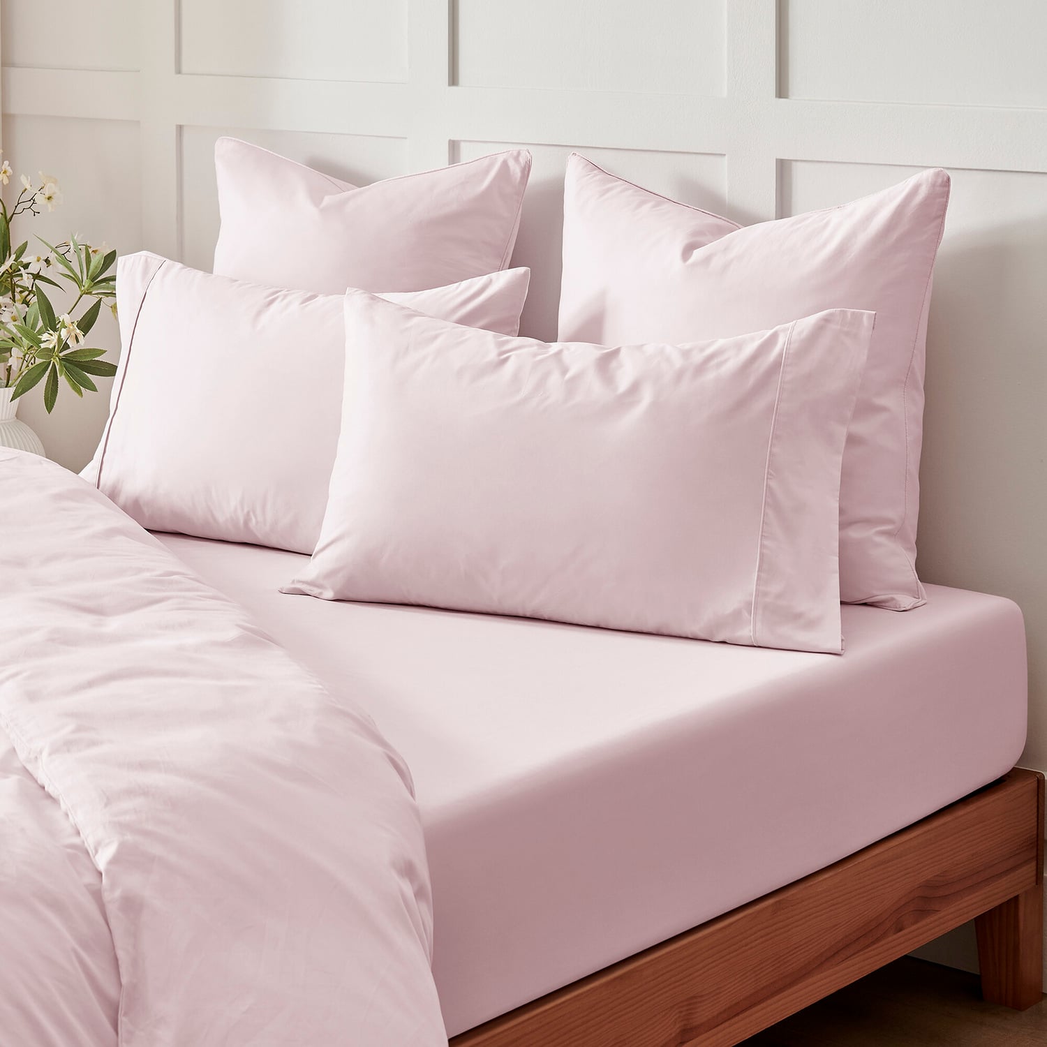 Rhys Cotton Sateen Fitted Sheet Set