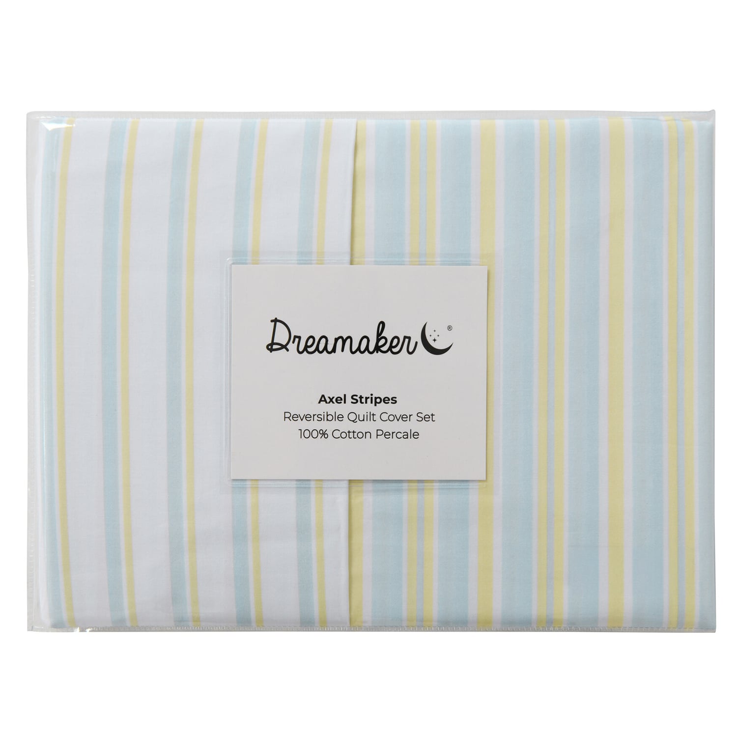 Hendrix Cotton Percale Reversible Quilt Cover Set