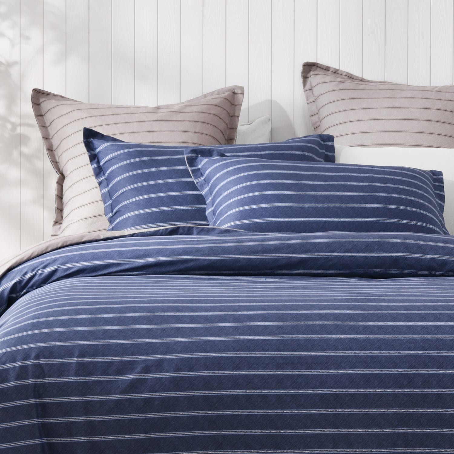 Amalfi Stripe Cotton Quilt Cover Set