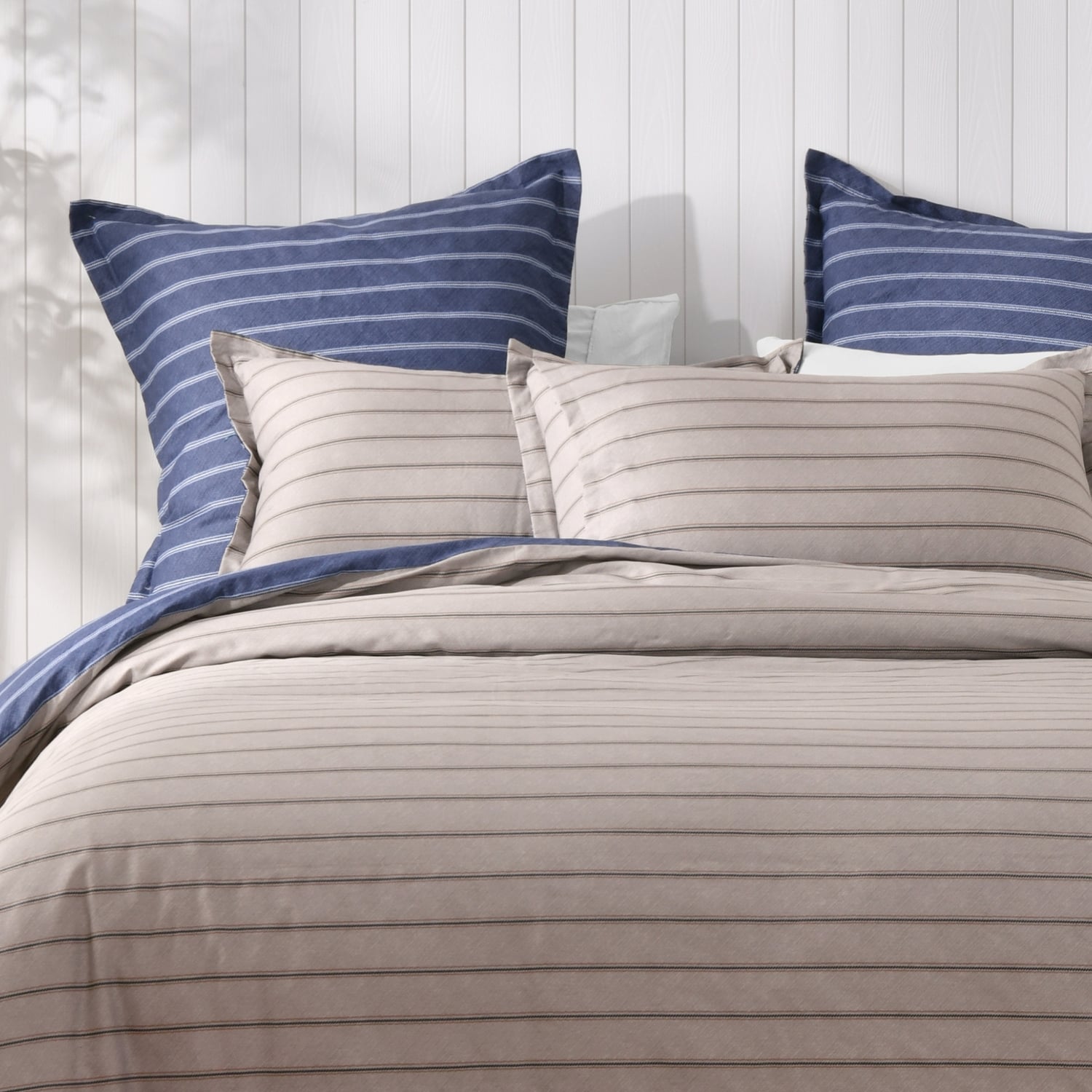 Amalfi Stripe Cotton Quilt Cover Set