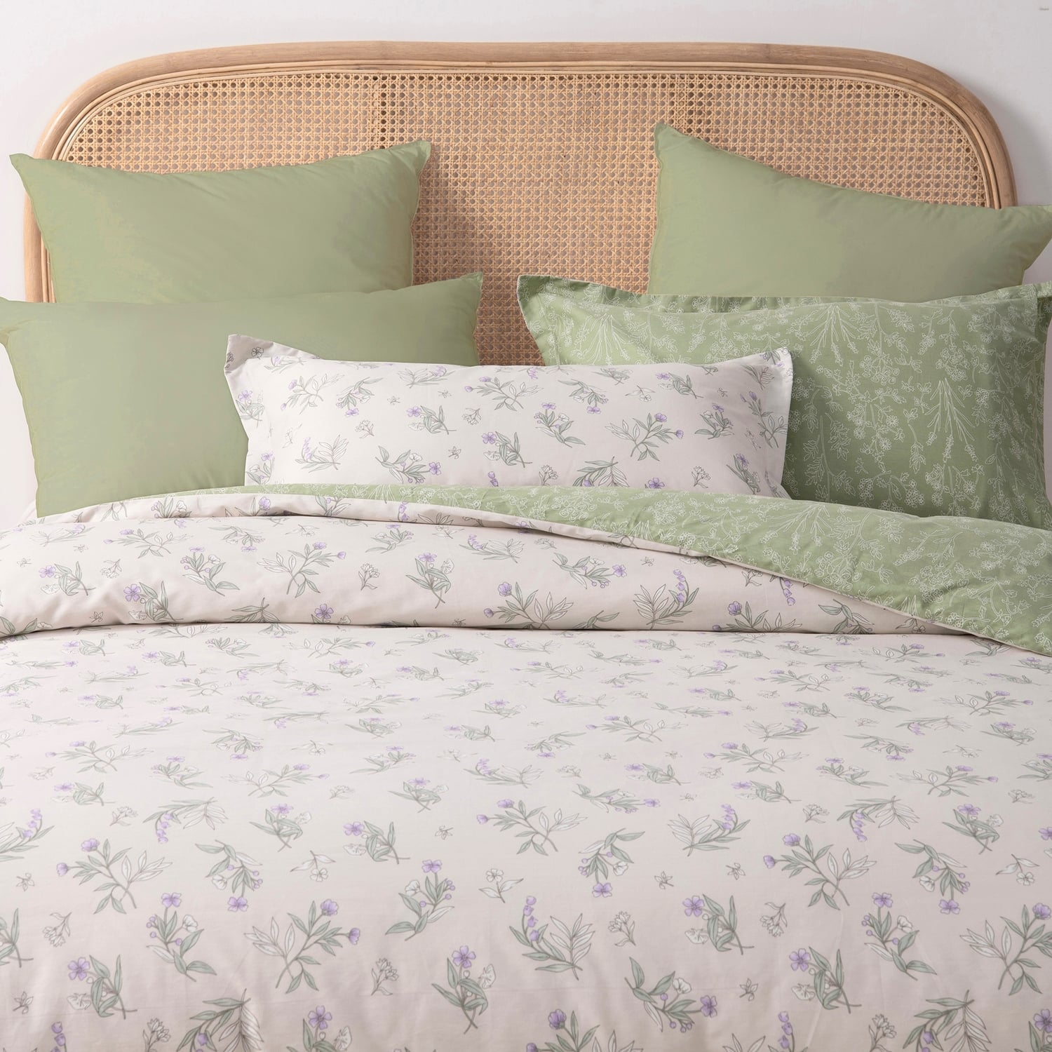 Adelle Reversible Cotton Quilt Cover Set