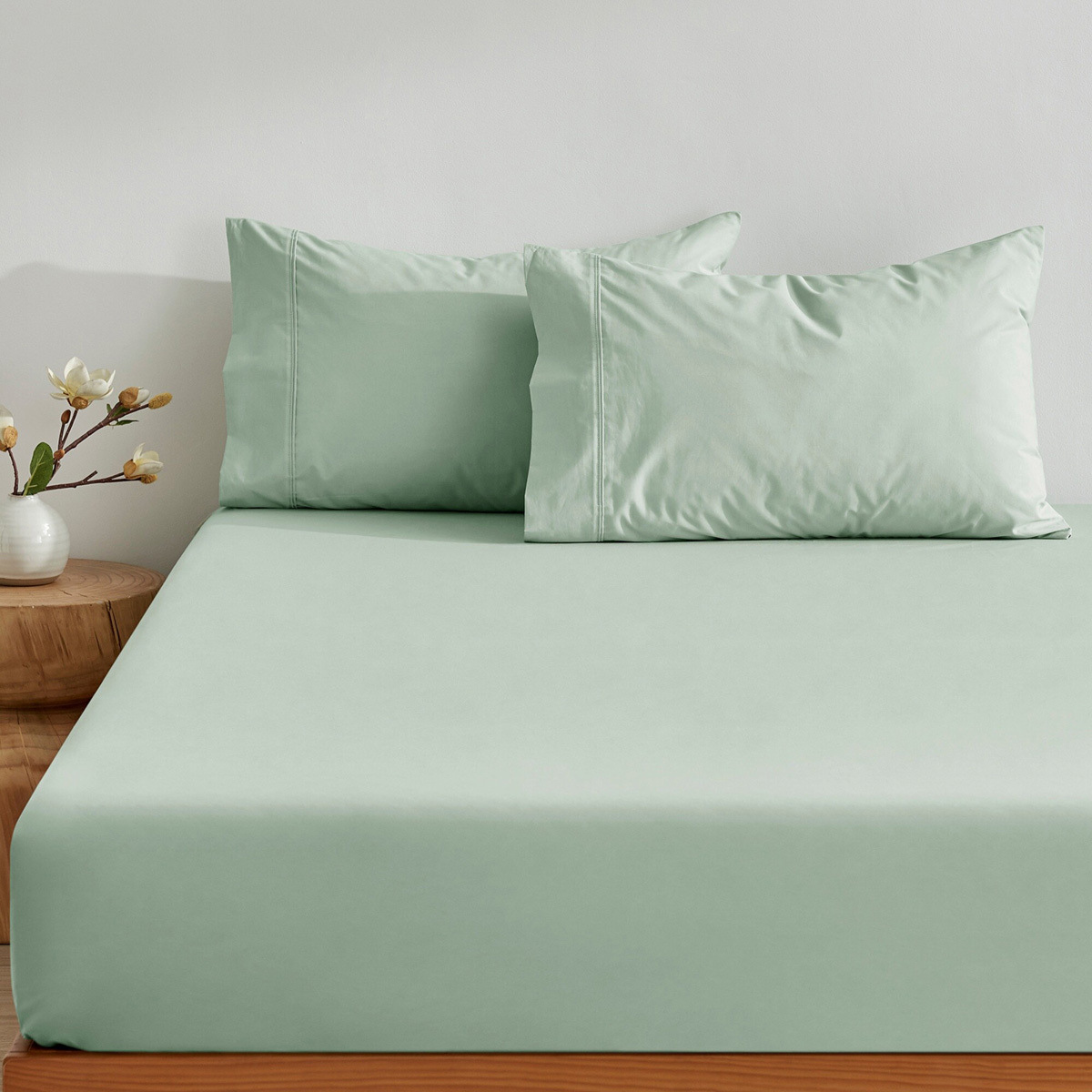 Ropert Cotton Percale Fitted Sheet Set