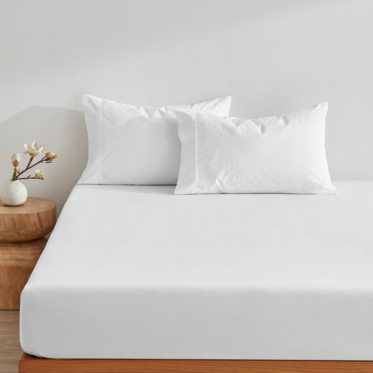 Ropert Cotton Percale Fitted Sheet Set