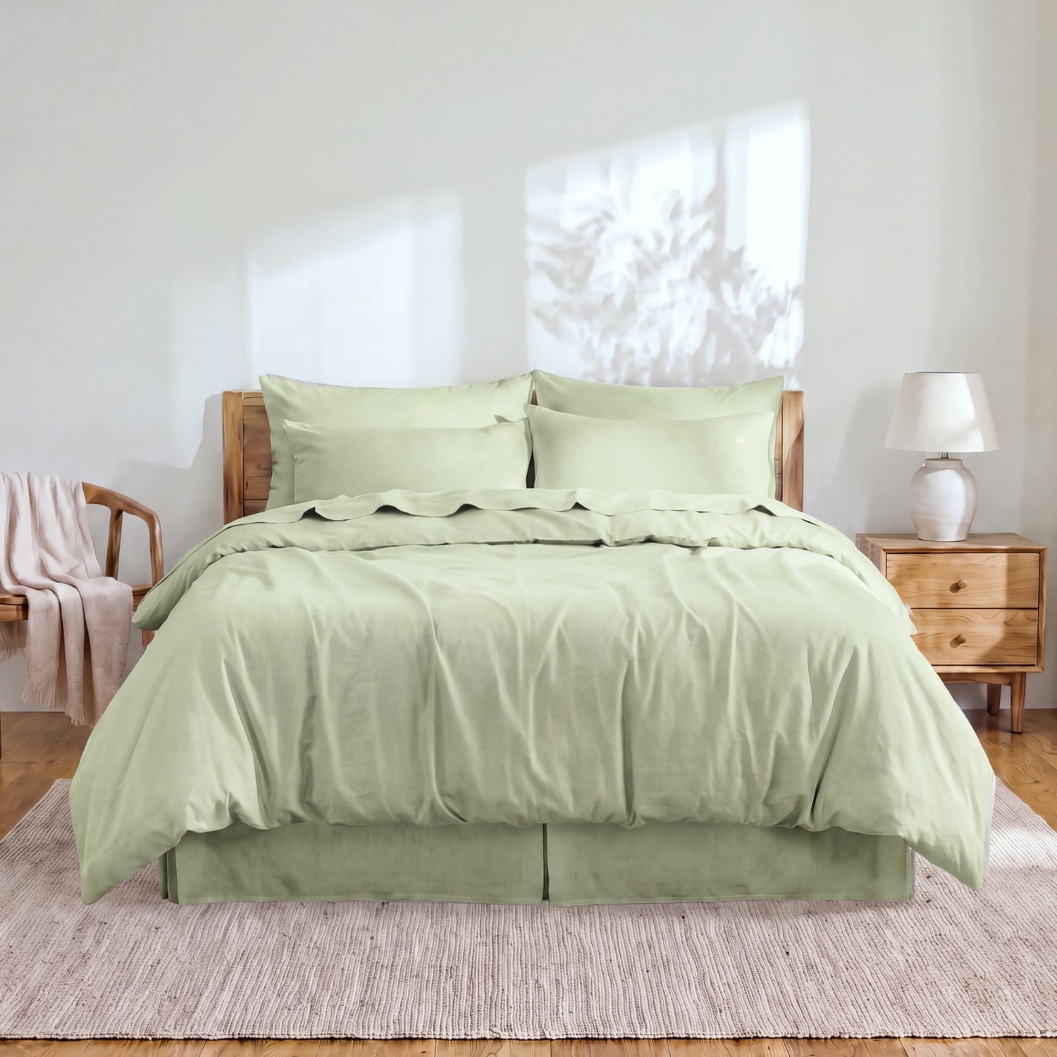 Sage Linen & Cotton Quilt Cover Set