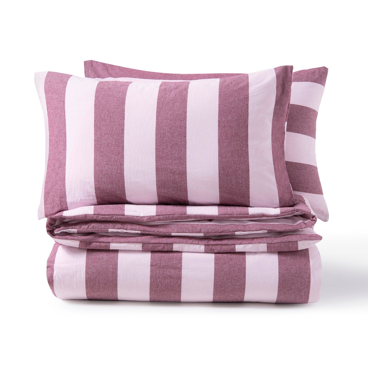 Stripe Noa Yarn-Dyed Washed Cotton Quilt Cover Set