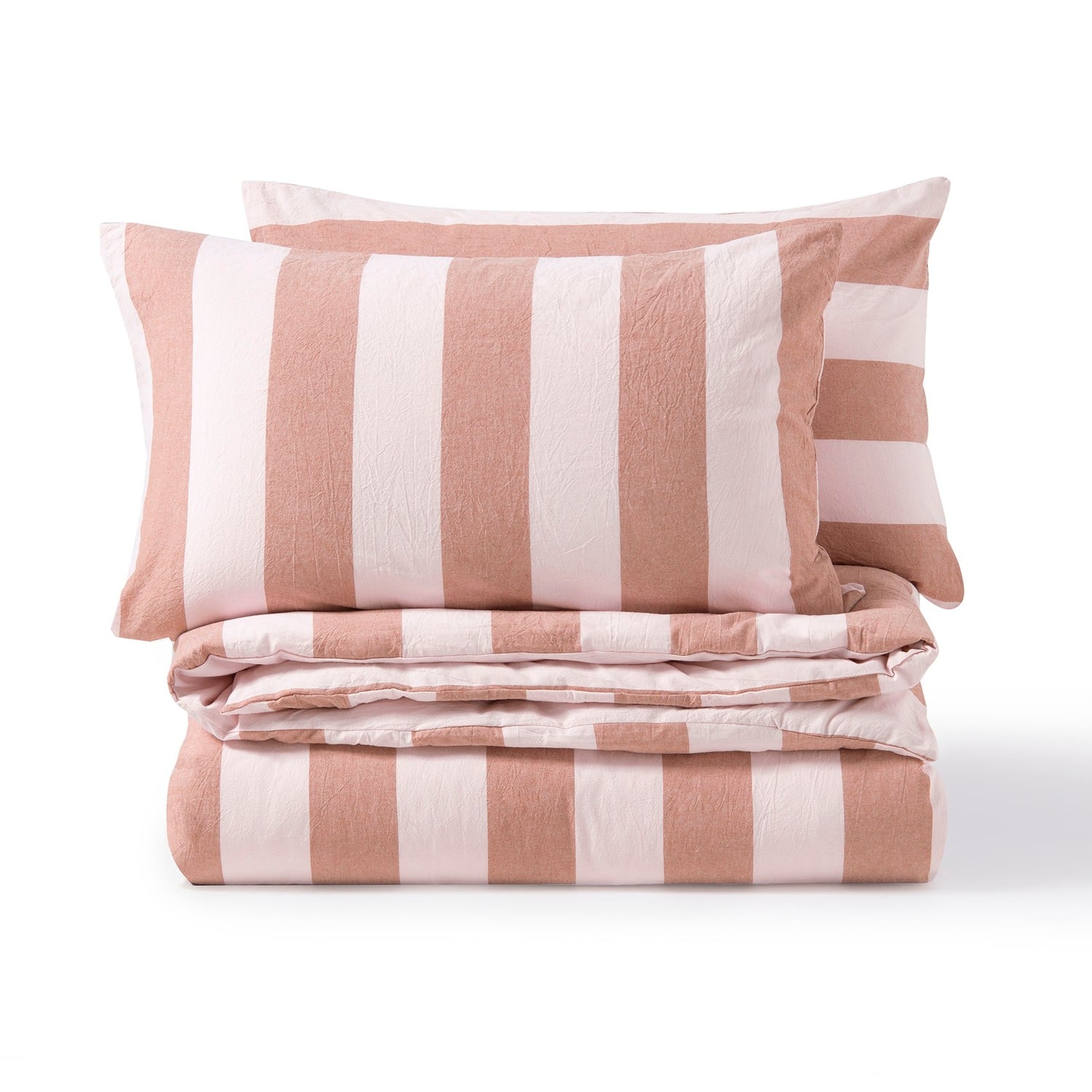 Stripe Noa Yarn-Dyed Washed Cotton Quilt Cover Set