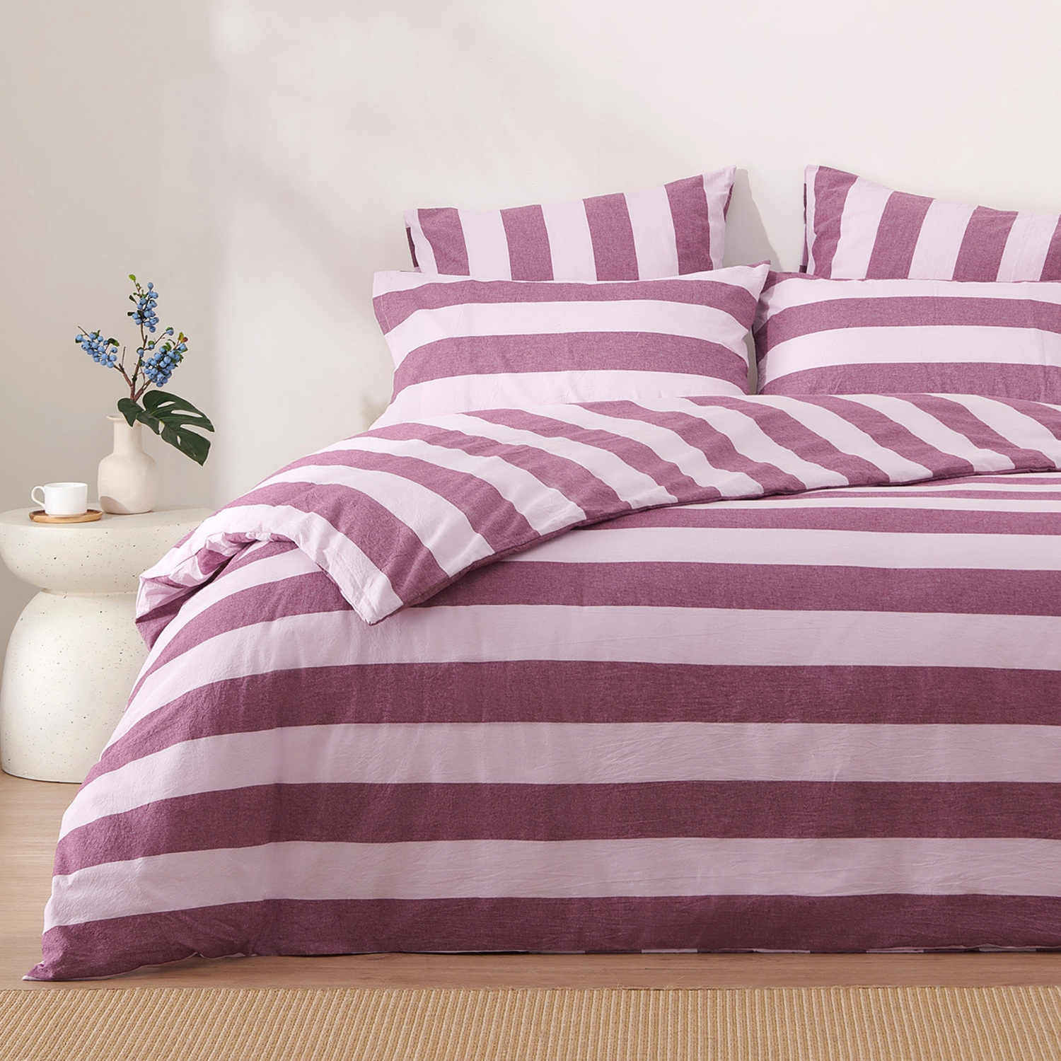 Stripe-Noa-Yarn-Dyed-Washed-Cotton-European-Pillowcases