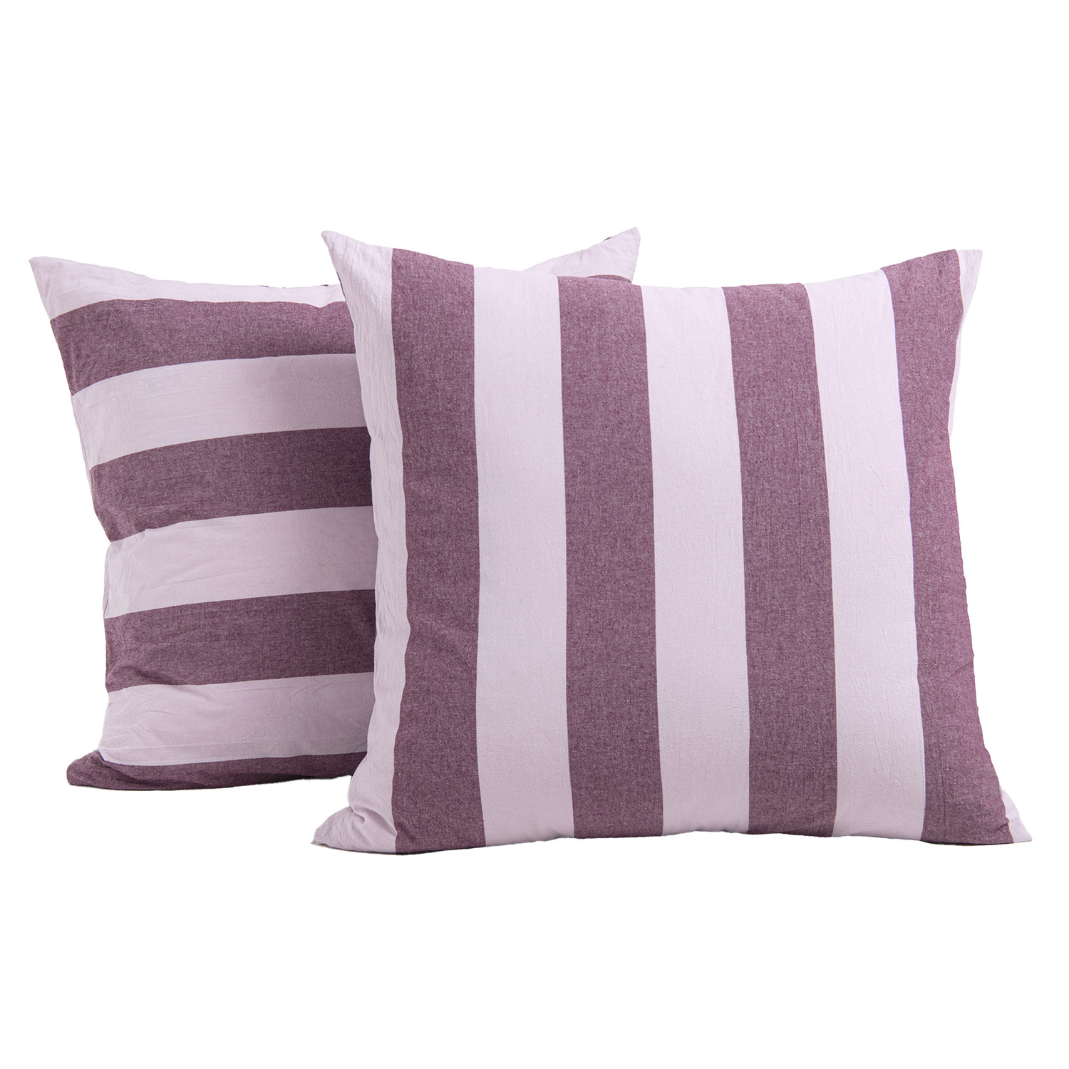 Stripe-Noa-Yarn-Dyed-Washed-Cotton-European-Pillowcases