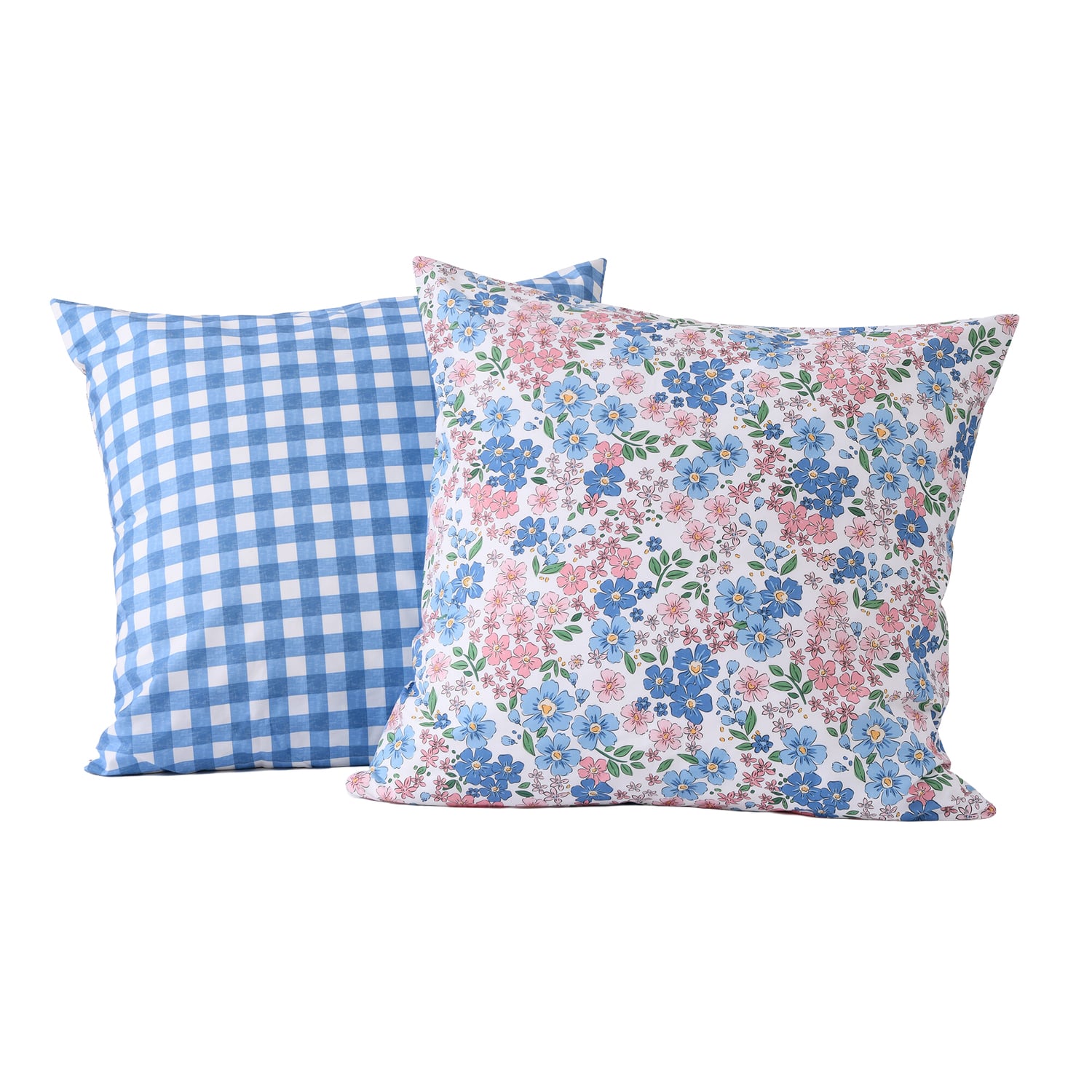 Vanya Cotton Percale Reversible European Pillowcases