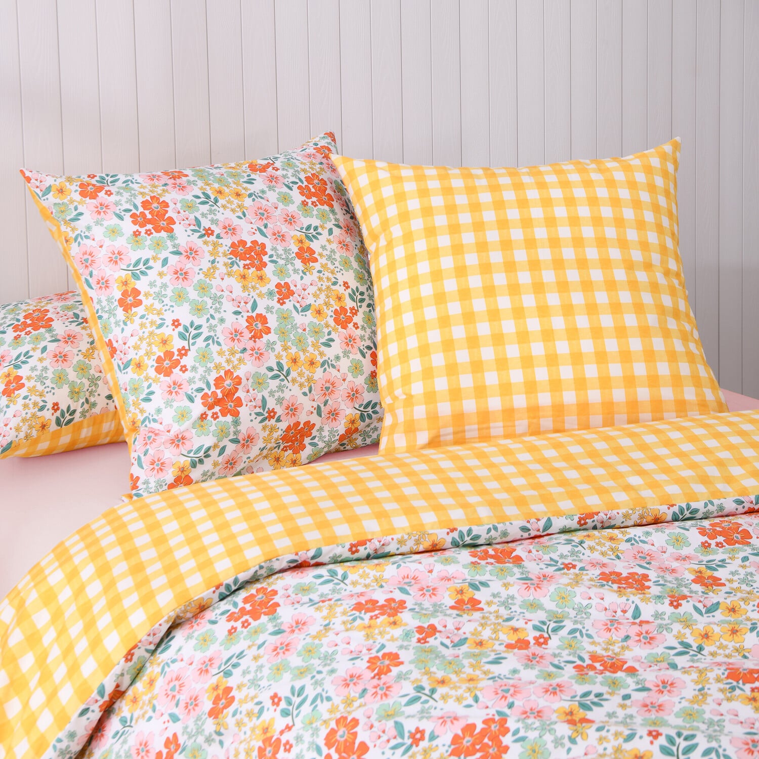 Vanya Cotton Percale Reversible European Pillowcases