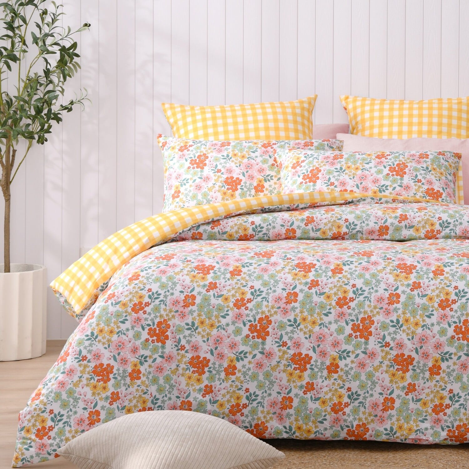 Vanya Cotton Percale Reversible European Pillowcases