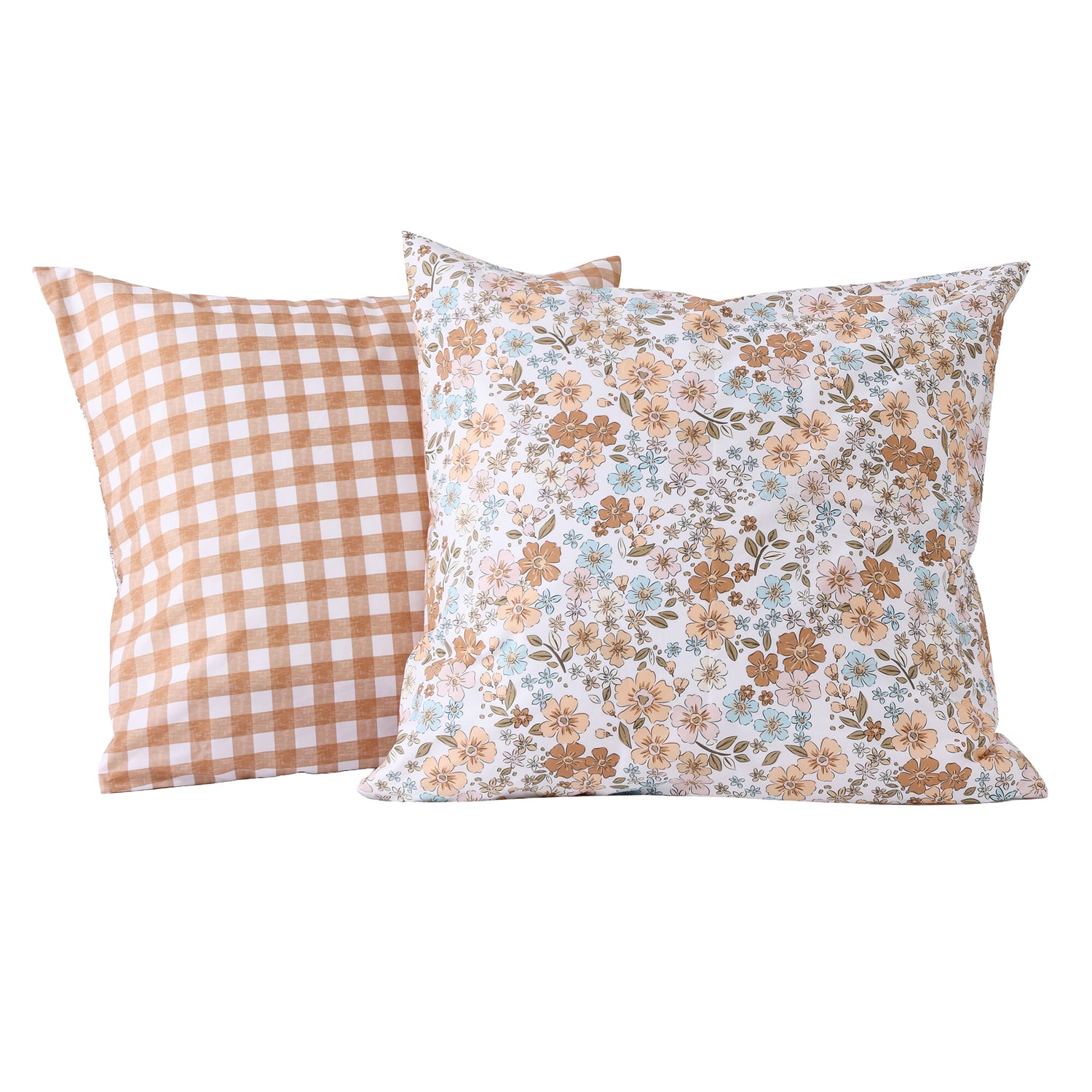Vanya Cotton Percale Reversible European Pillowcases