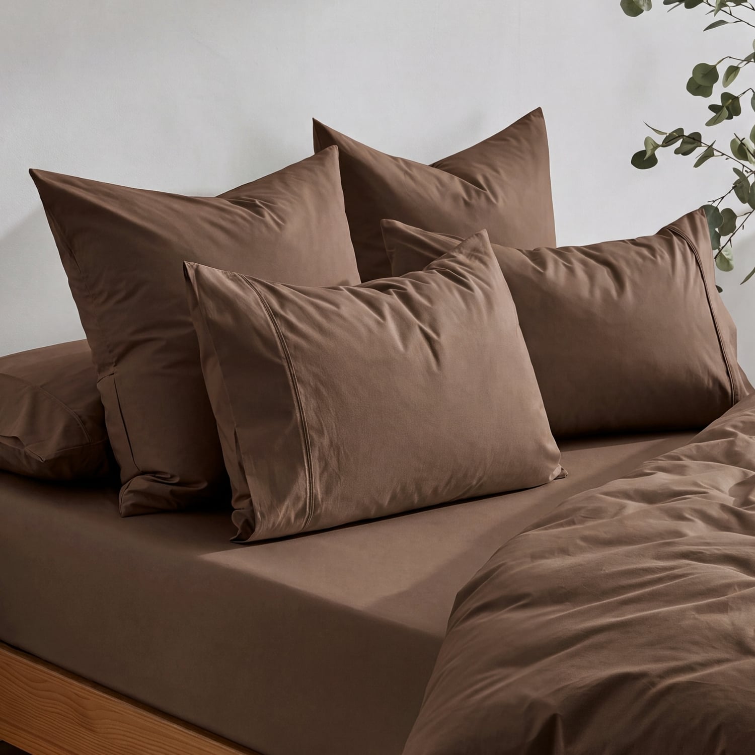 Ropert 300TC Cotton Percale European Pillowcases