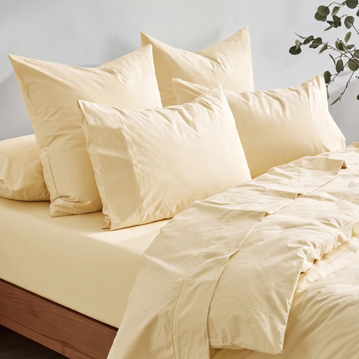 Oat Ropert 300TC Cotton Percale Quilt Cover Set