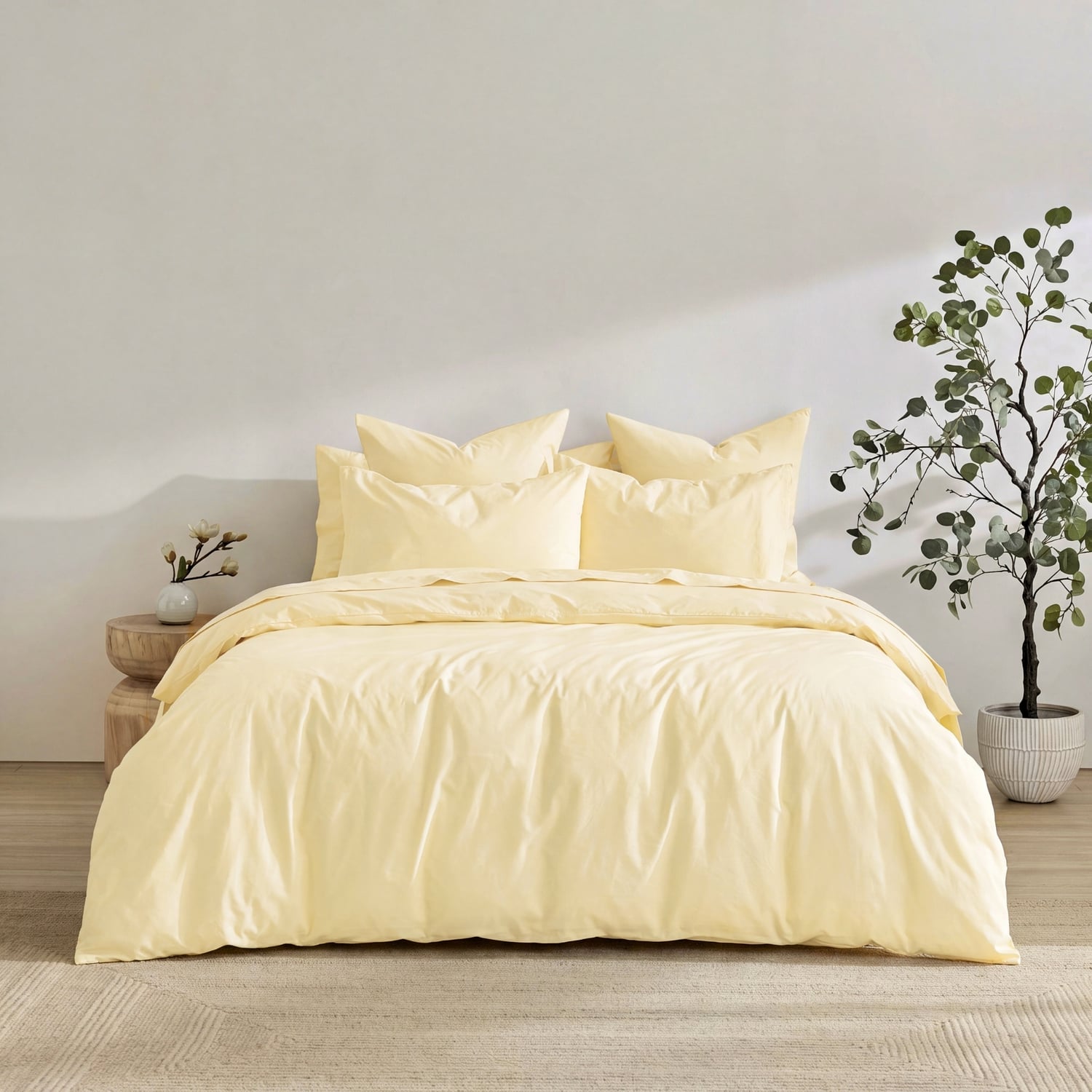 Oat Ropert 300TC Cotton Percale Quilt Cover Set