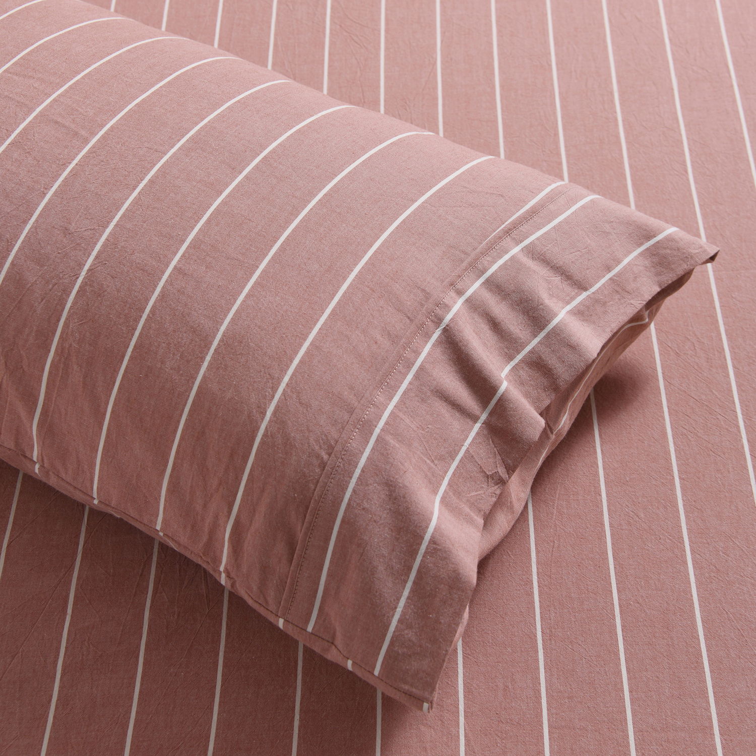 Zinnia Yarn-Dyed Washed Cotton Sheet Set