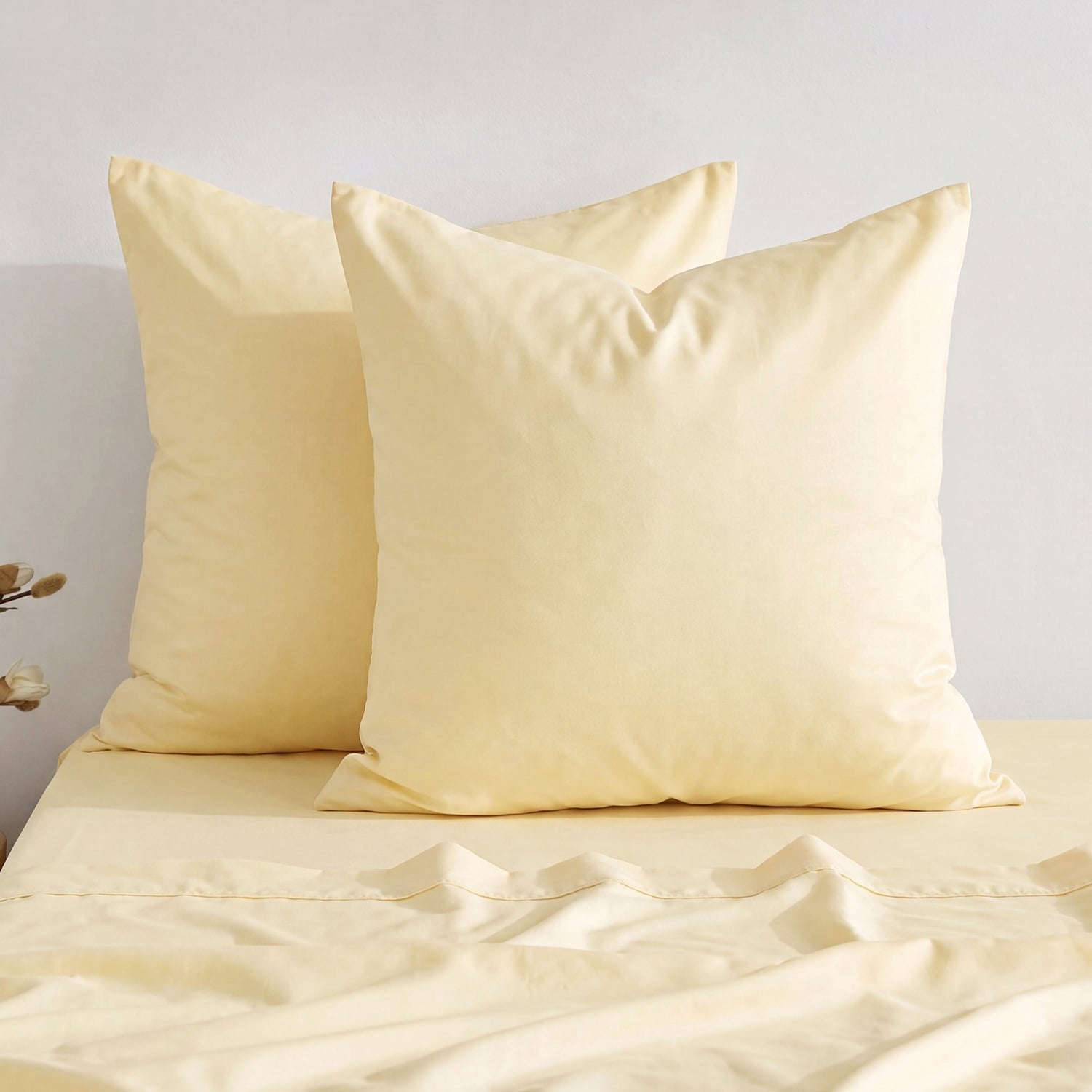 Ropert 300TC Cotton Percale European Pillowcases