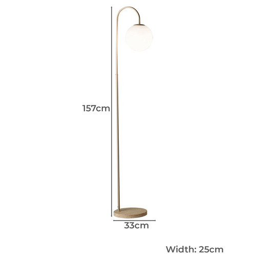 157cm Lennon Travertine Table Lamp