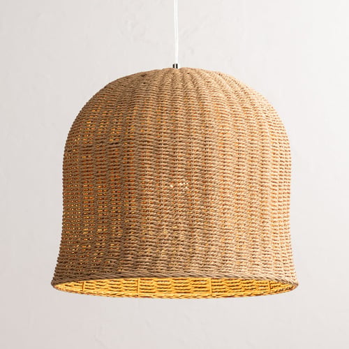 42cm Olivia Rattan Pendant Light