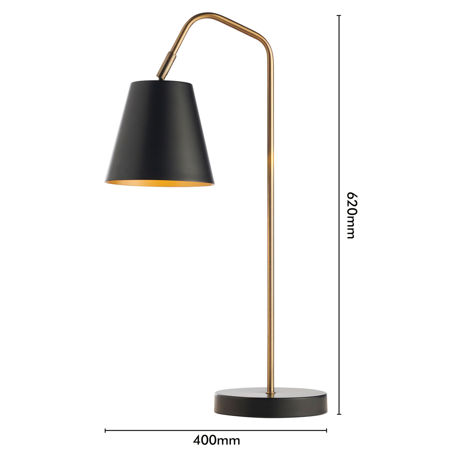 Raff Metal Angled Table Lamp