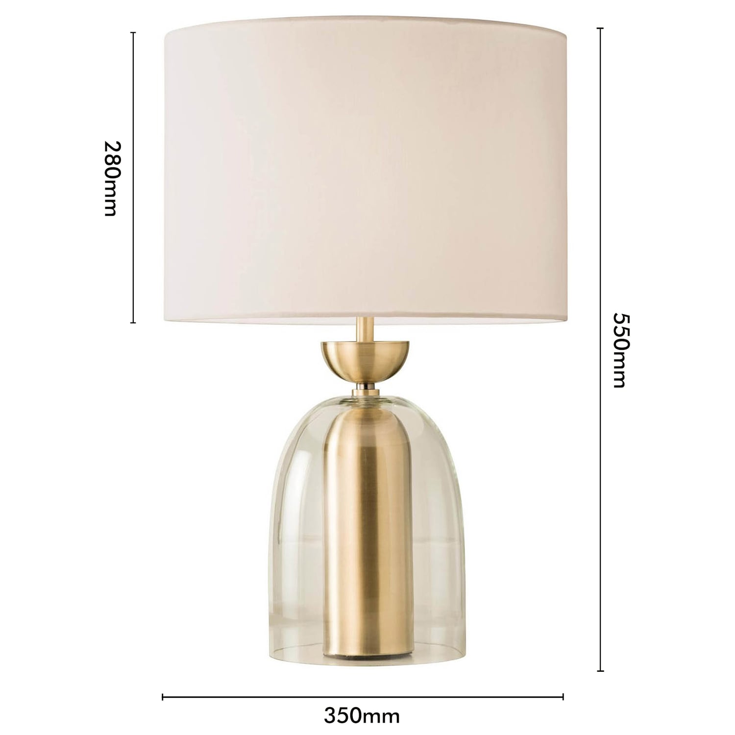 Modern Linen Martha Table Lamp