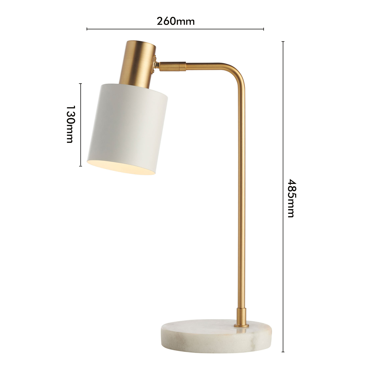 Gold Mali Metal Desk Lamp