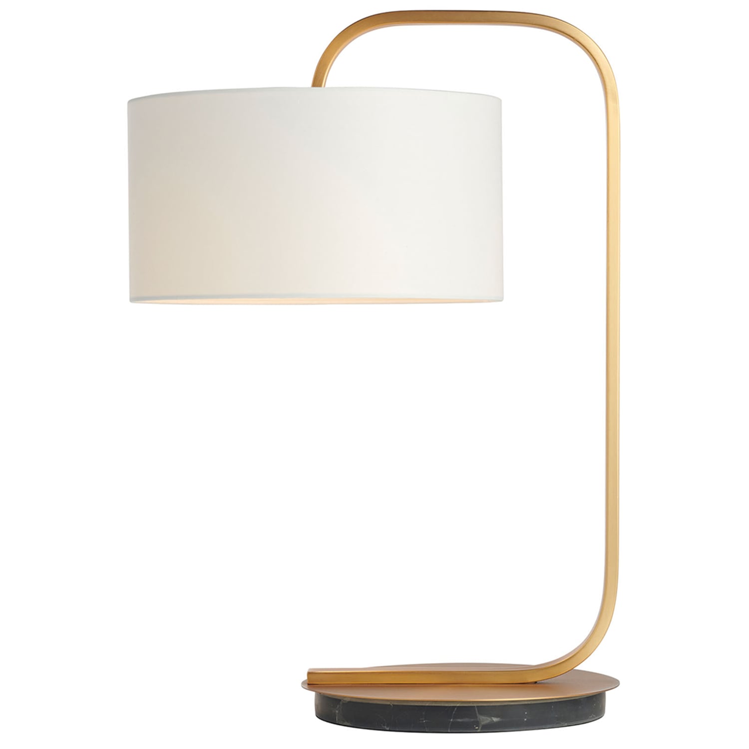 Goldie Brushed Brass Metal Table Lamp