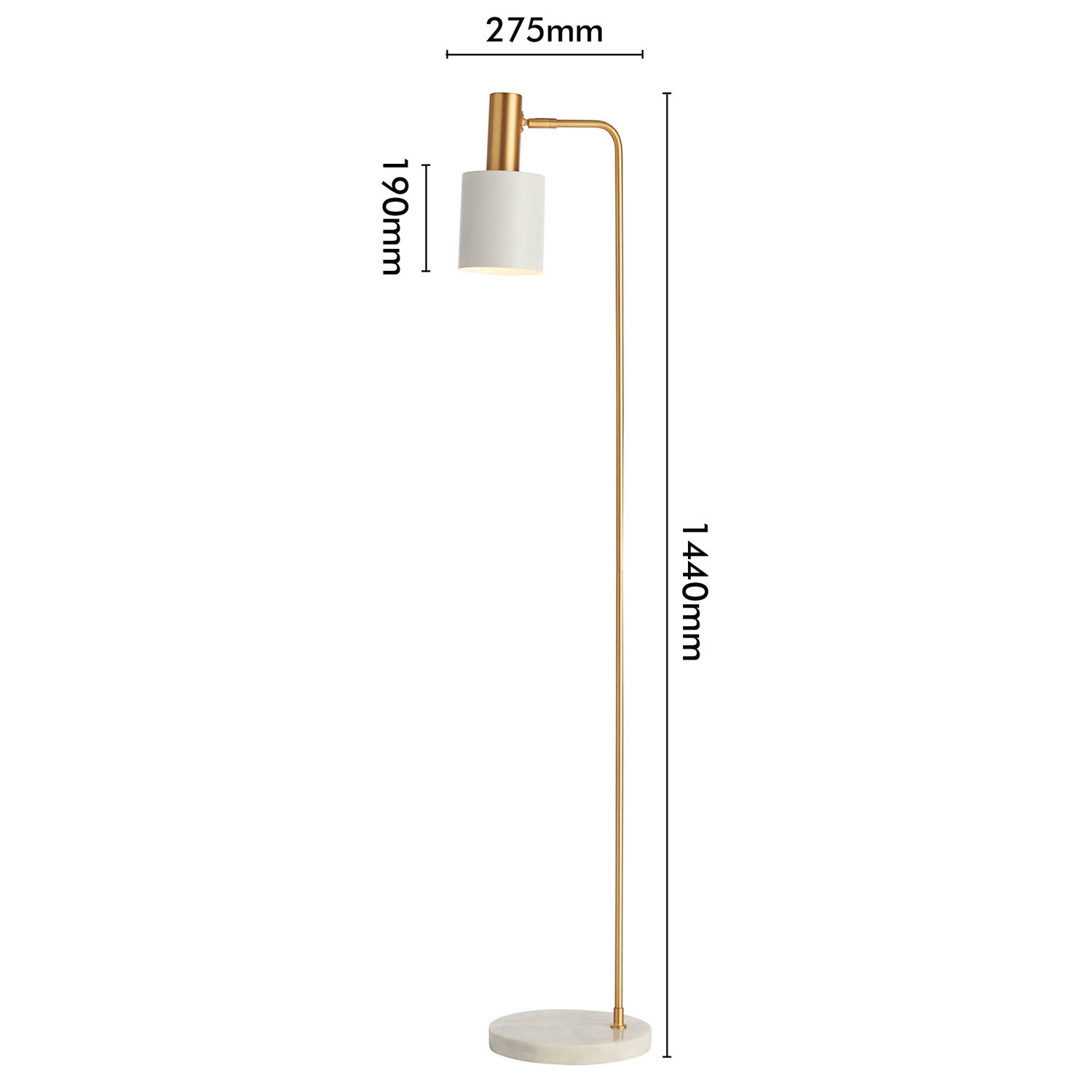 Gold Mali Metal Floor Lamp