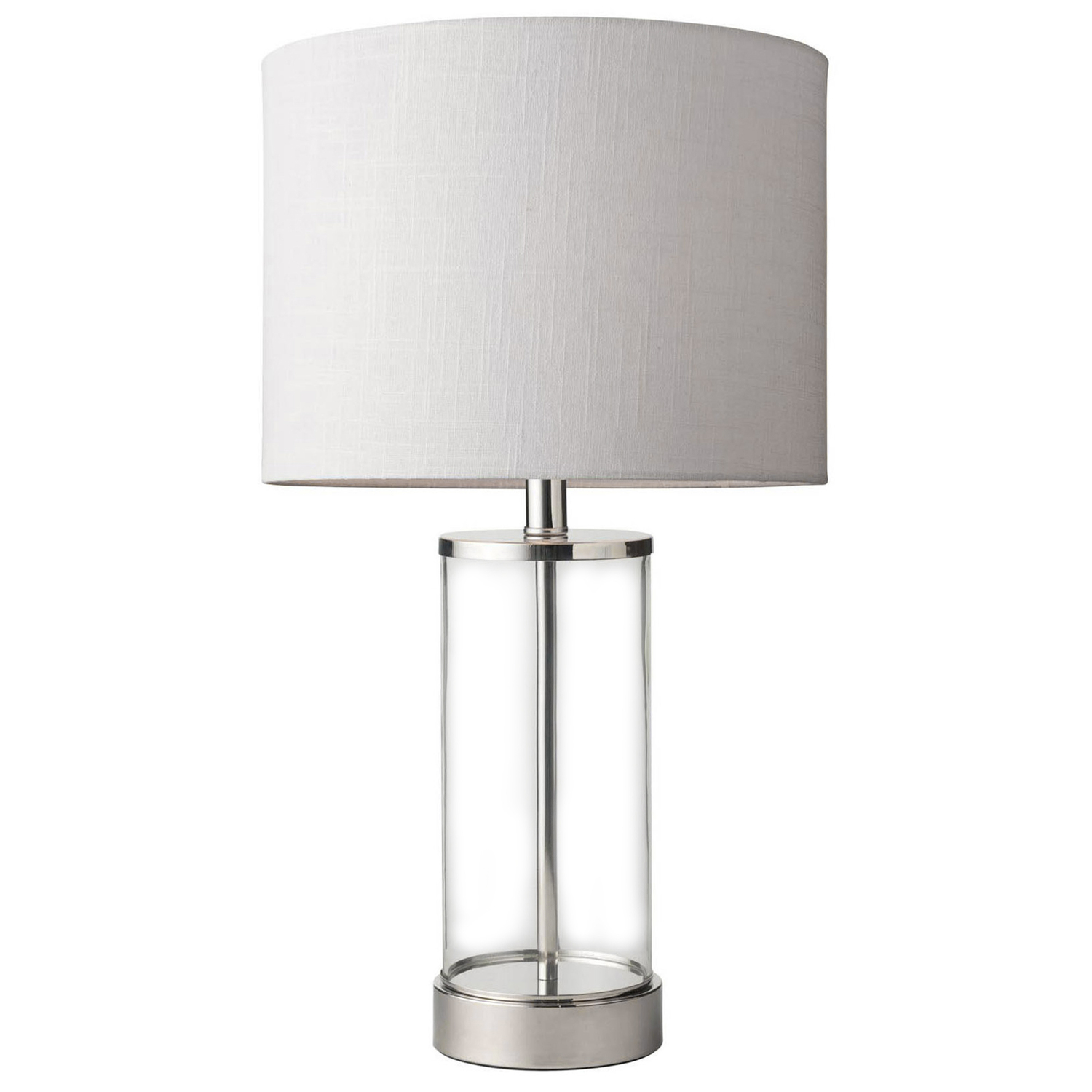 Chrome Sloane Glass Table Lamp