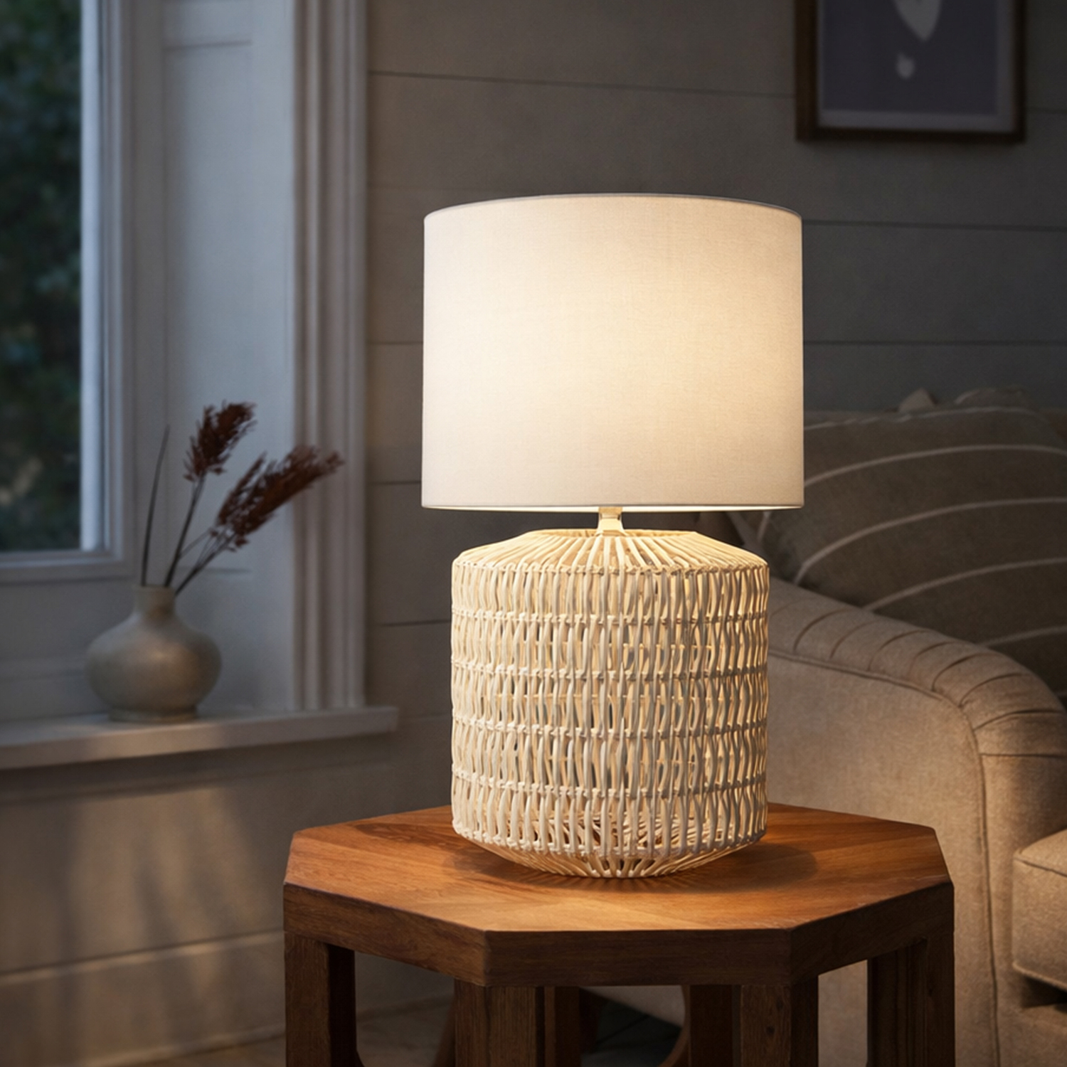Sully Woven Rope Table Lamp