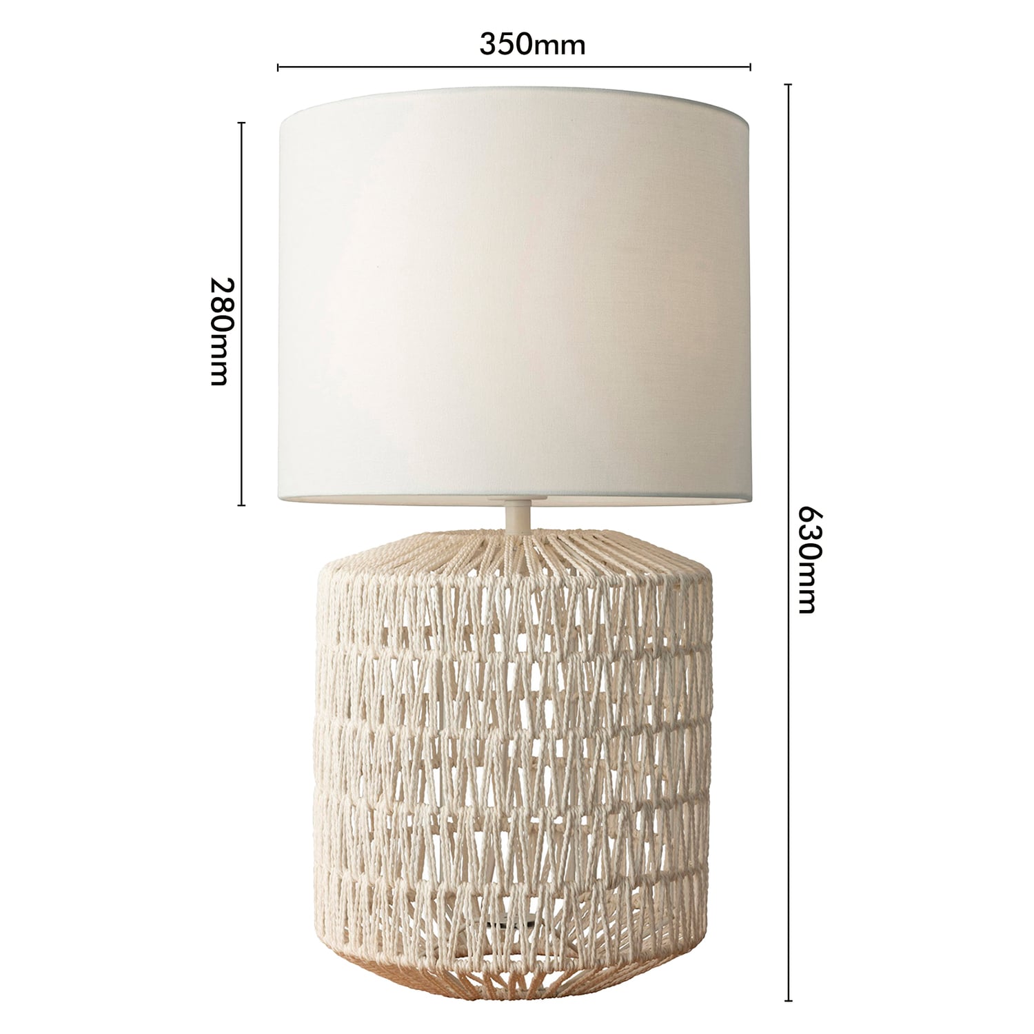 Sully Woven Rope Table Lamp