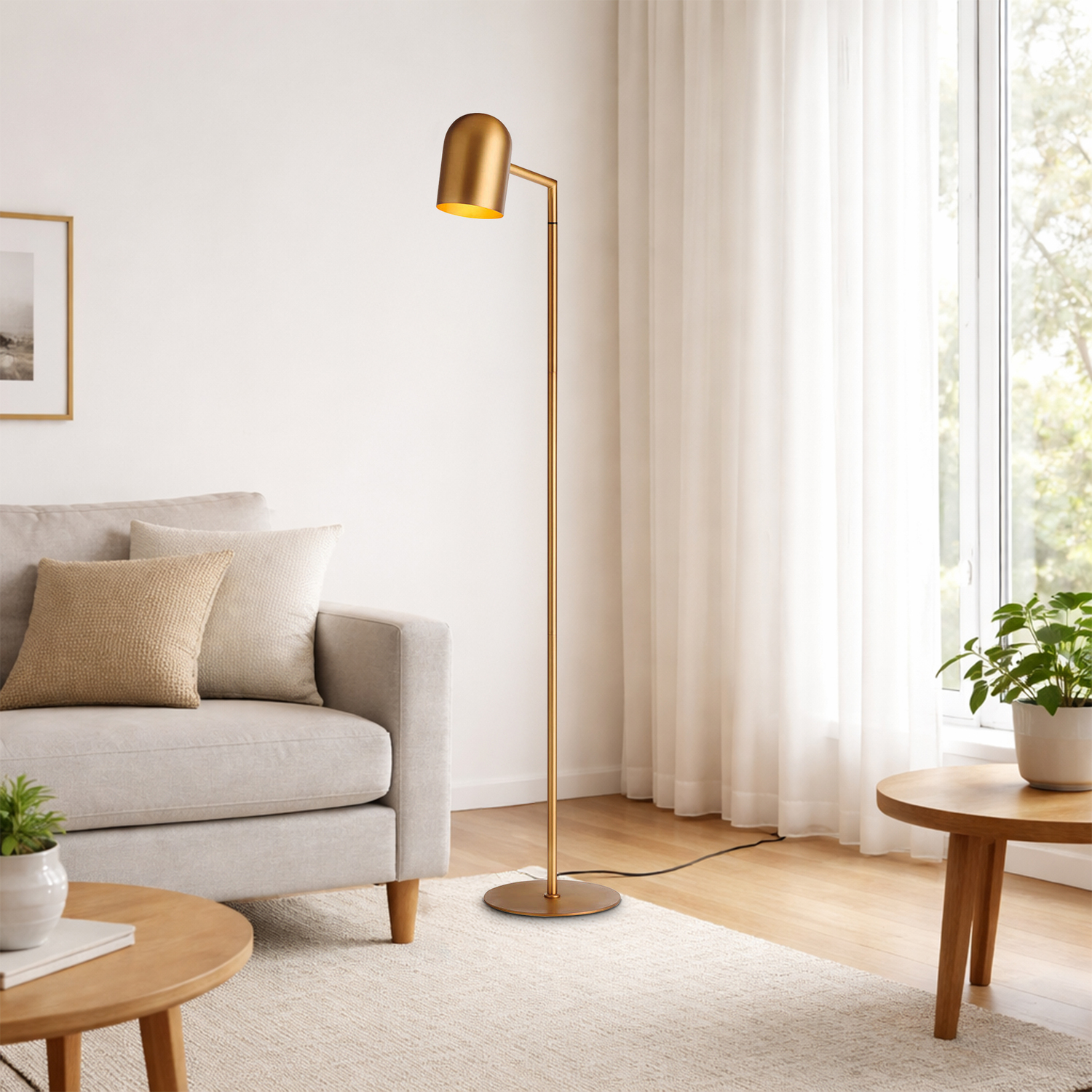 Brass Ellison Floor Lamp
