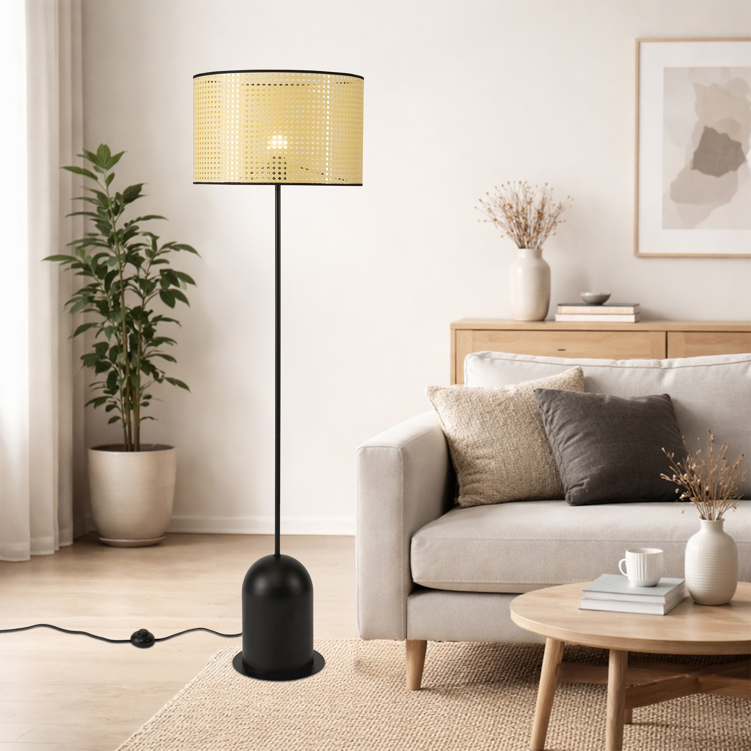 Bazak Rattan Floor Lamp