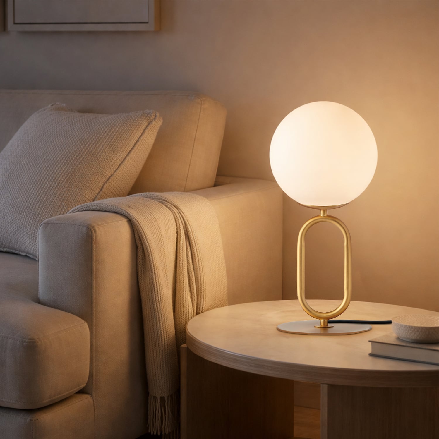Aspen Frosted Glass Table Lamp