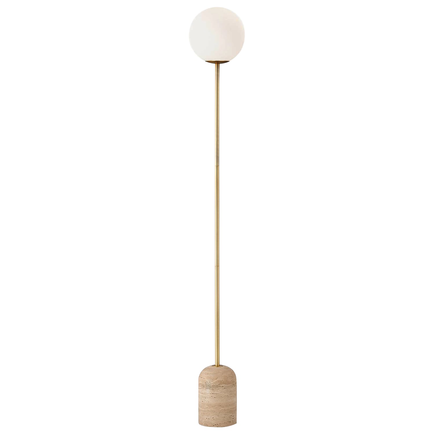 Larkin Travertine Floor Lamp