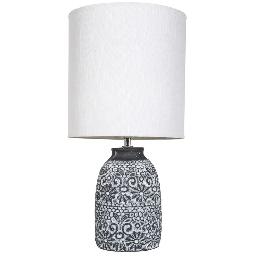 White Fleur Ceramic Table Lamp