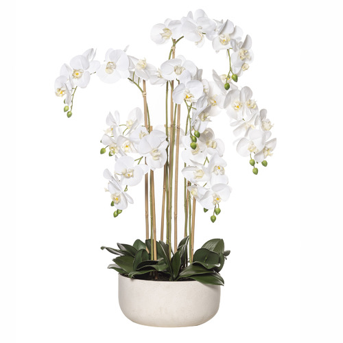 90cm Potted Faux Butterfly Orchid Plant
