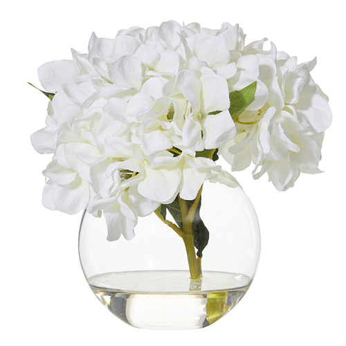 The Home Collective 23cm Potted Faux Hydrangea Plant Temple & ster