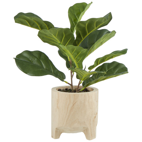 51cm Potted Faux Fiddle Leaf Plant Temple & ster