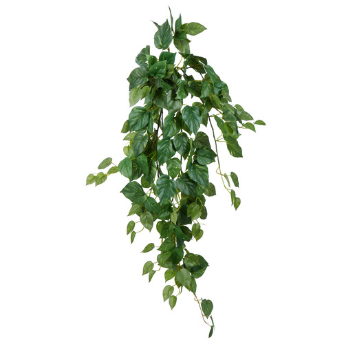 114cm Faux Hanging Pothos Bush | Temple & Webster