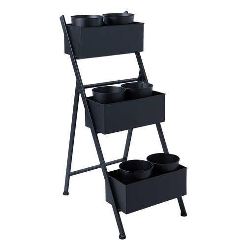 7 Piece Arslan Plant Stand & Pot Set