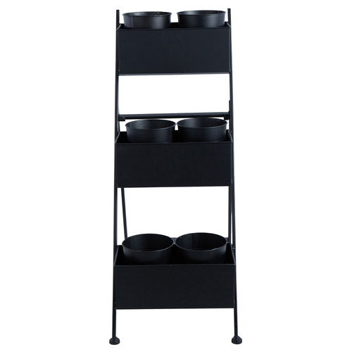 7 Piece Arslan Plant Stand & Pot Set