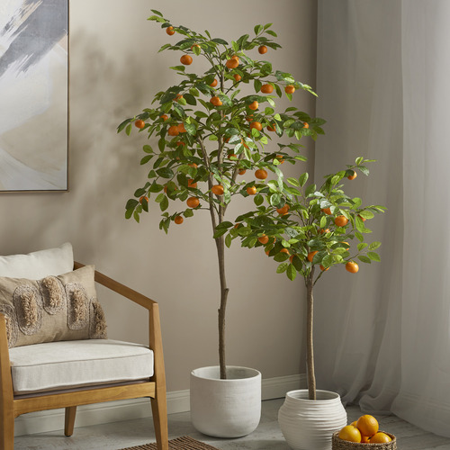 180cm Potted Faux Cumquat Tree