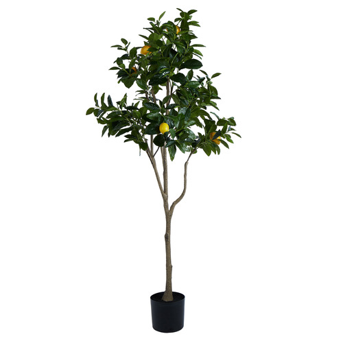 180cm Potted Faux Lemon Tree Temple & ster